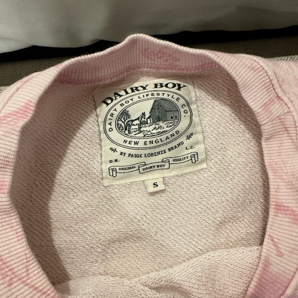 Dairy Boy Pink Bubblegum Camo Crewneck sweatshirt - White puff - OG collection 🩷 - Picture 5 of 7